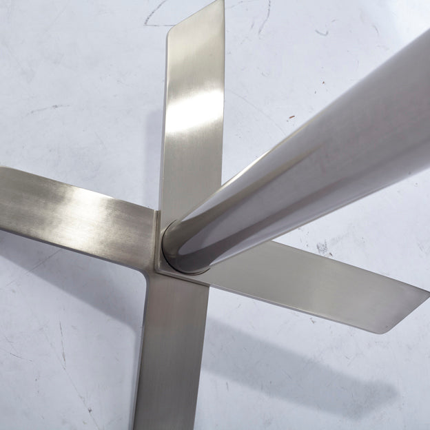 Industrial Folding Metal Bar Table Round Plastic Top 41.3"H Bistro Table