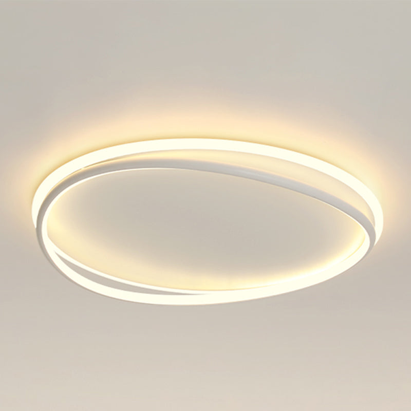 Plafonnier linéaire LED en acrylique, montage encastré en fer forgé de Style concis moderne