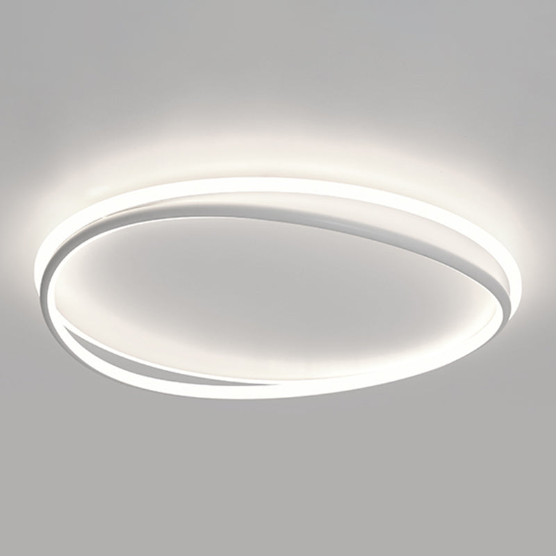 Acrylic LED Linear Ceiling Light in Modern Concise Style Wrought Iron Flush Mount
