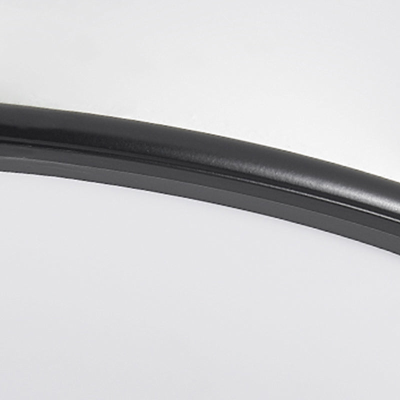 Modern Simplicity LED Ceiling Light Lacquered Aluminium Circular Flush Mount with Acrylic Shade