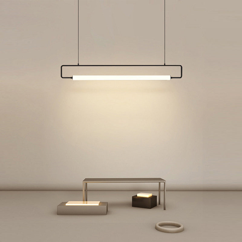 Lineare Inselbeleuchtung zeitgenössischer Küchenmetall Eins Licht anheizt