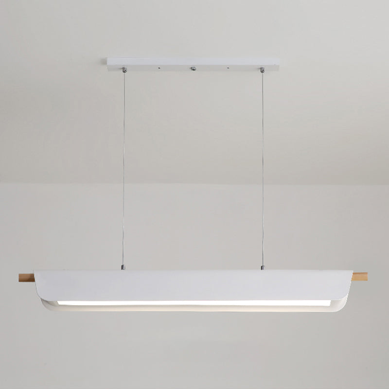 1 Light Geometric Island Lighting Modernism Metal Island Light Fixture for Dining Room