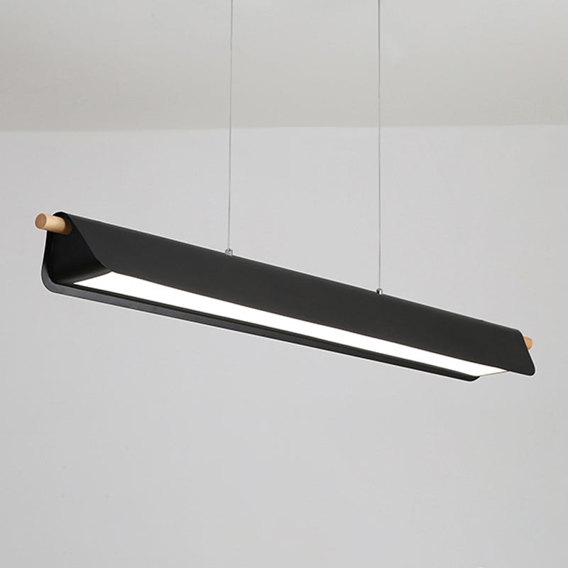 1 Light Geometric Island Lighting Modernism Metal Island Light Fixture for Dining Room