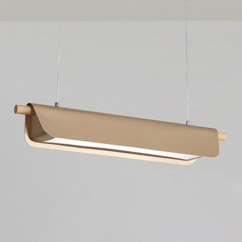 1 Light Geometric Island Lighting Modernism Metal Island Light Fixture for Dining Room