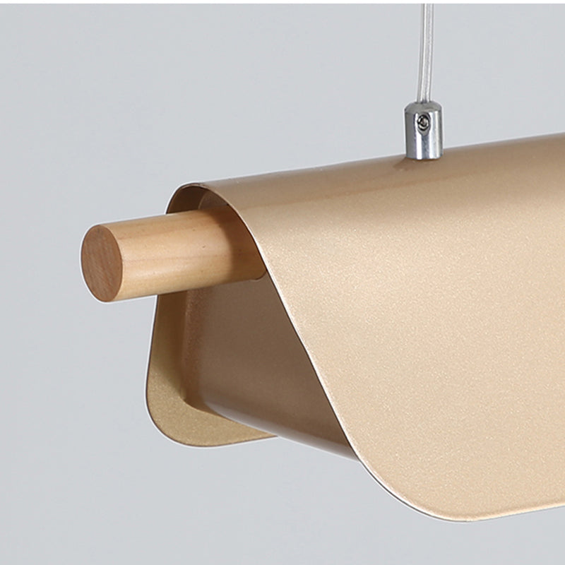 1 Light Geometric Island Lighting Modernisme Metal Island Island luminaire pour salle à manger