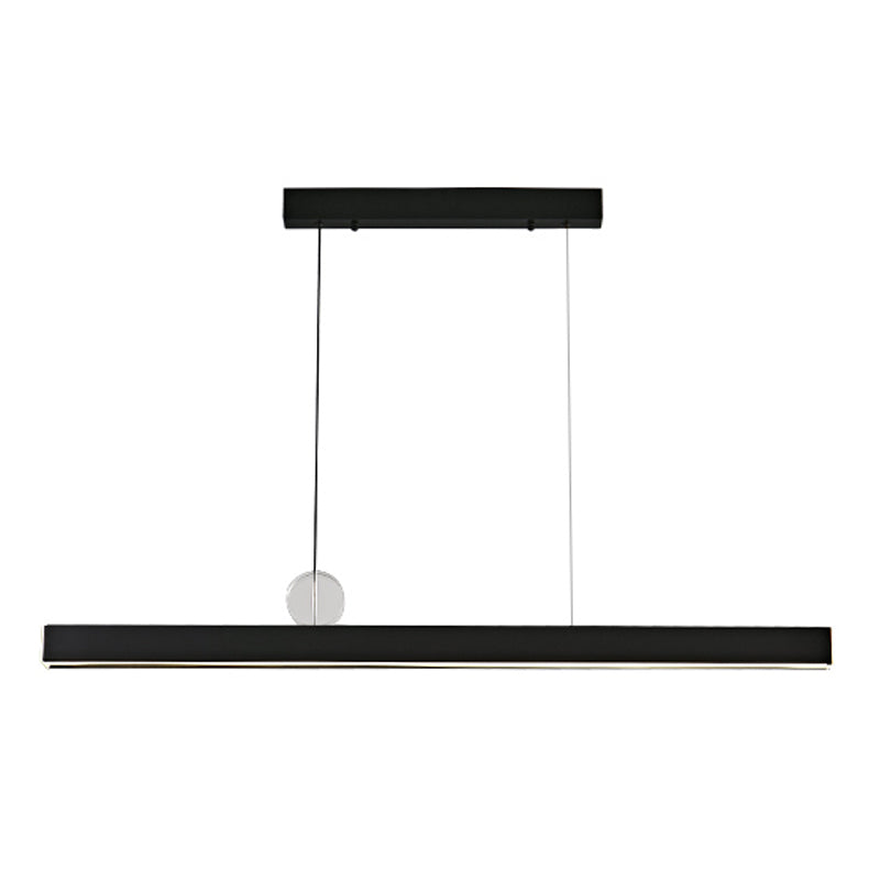 Contemporary Kitchen Pendant Light Linear Island Lighting Fixture Metal 1 Light