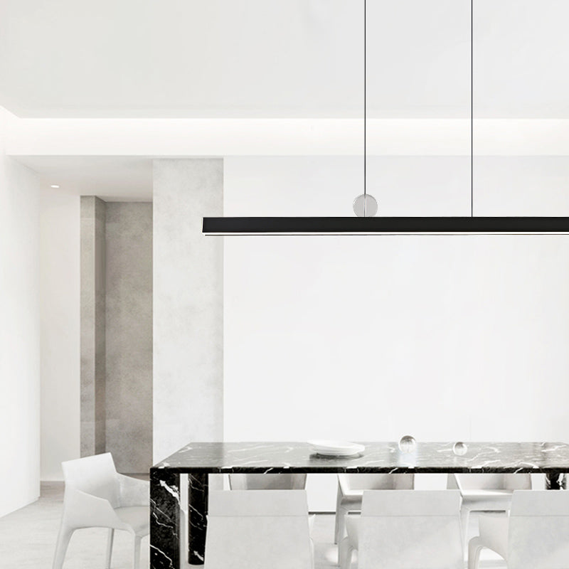 Zeitgenössische Küche Anhänger linear linearinselbeleuchtung Metall 1 Licht