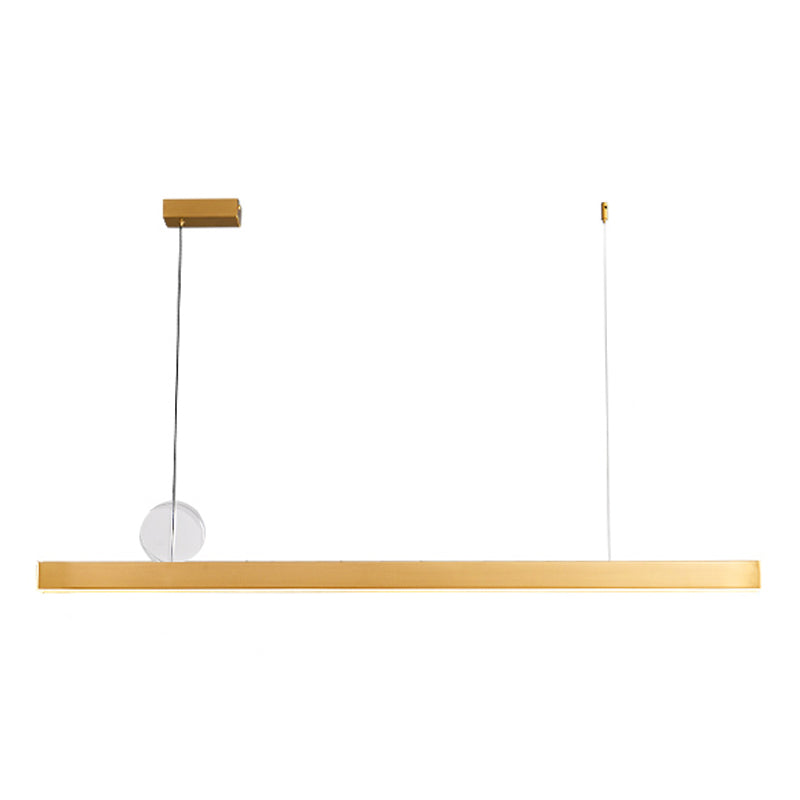 Contemporary Kitchen Pendant Light Linear Island Lighting Fixture Metal 1 Light