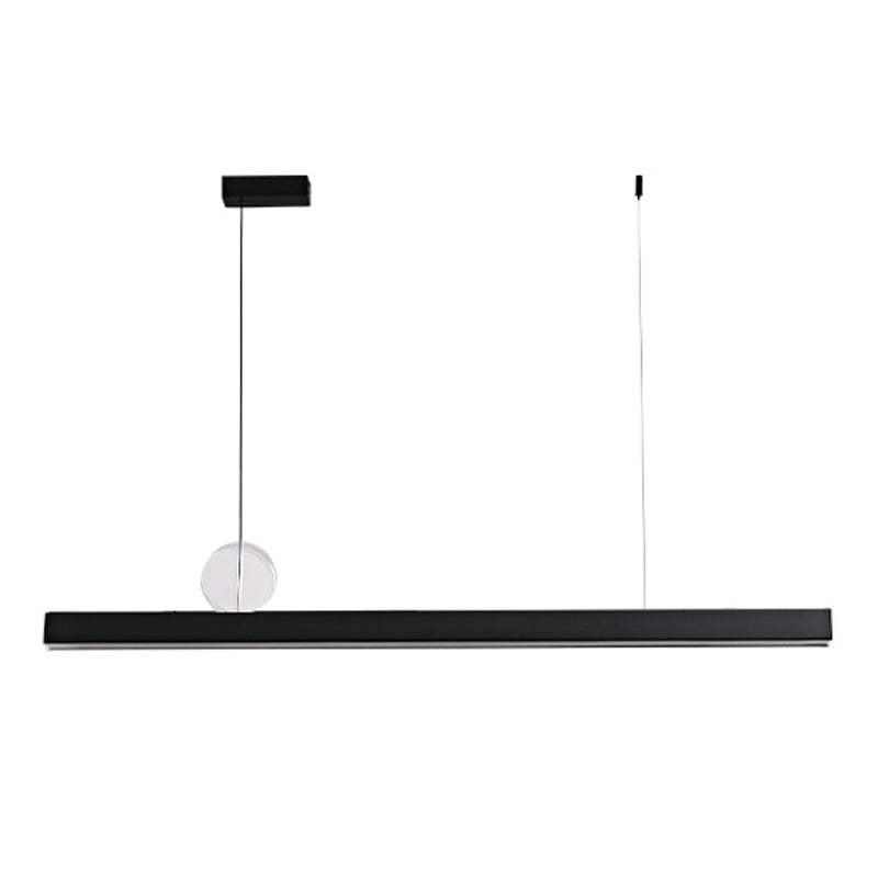 Contemporary Kitchen Pendant Light Linear Island Lighting Fixture Metal 1 Light