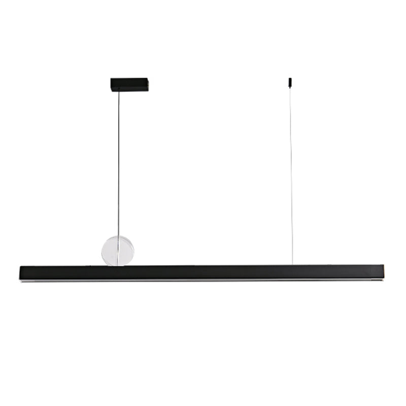 Contemporary Kitchen Pendant Light Linear Island Lighting Fixture Metal 1 Light