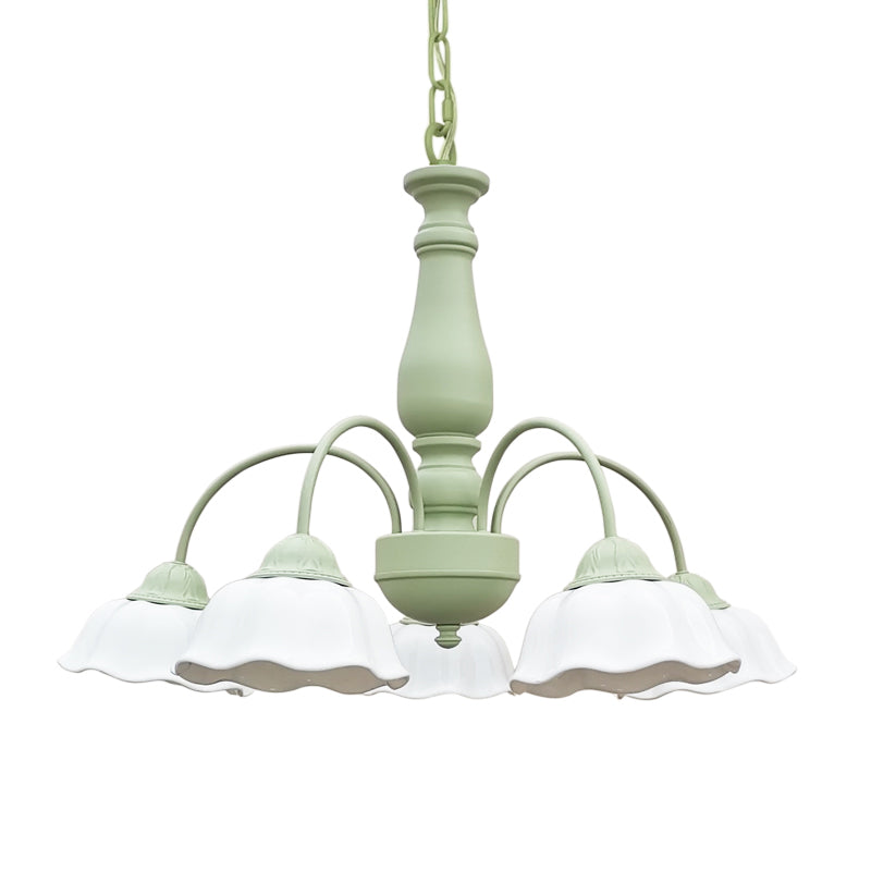 White Glass Hanging Pendant Lights Modern Hanging Lamps for Dining Room