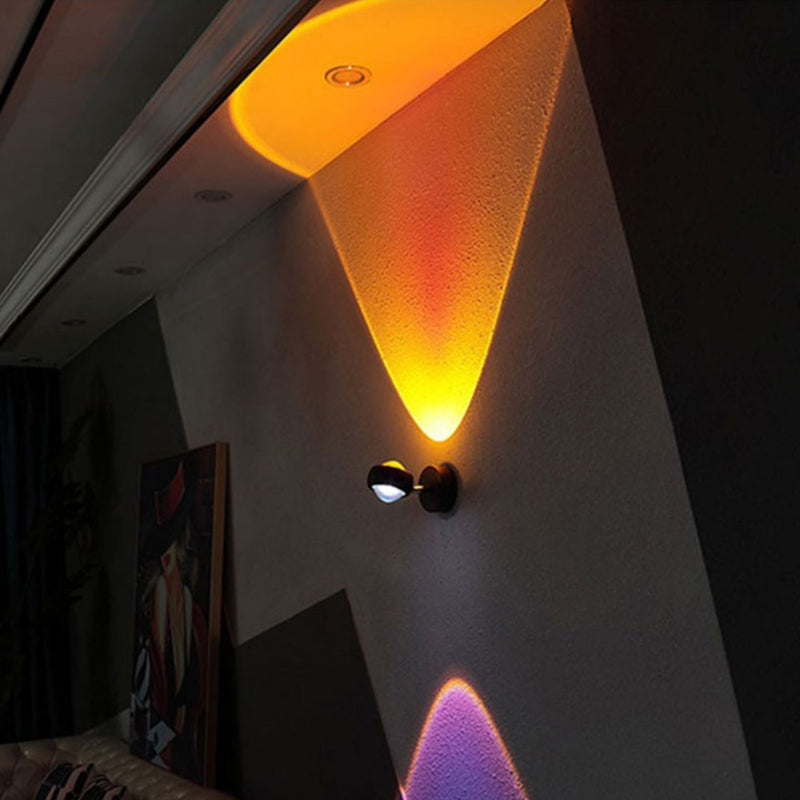 Moderne Stil runde Wandlampen Metall Multi -Leuchten Wandbeleuchtung Armaturen