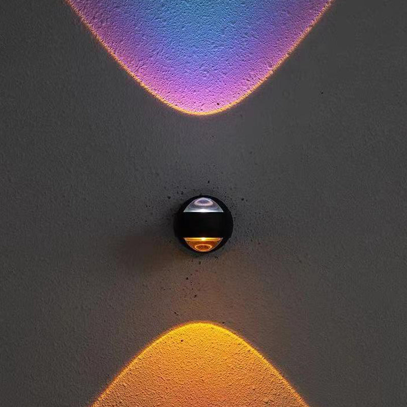 Moderne Stil runde Wandlampen Metall Multi -Leuchten Wandbeleuchtung Armaturen