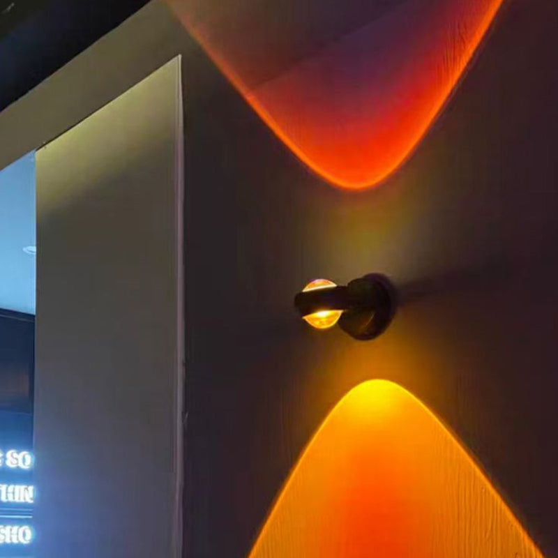 Moderne Stil runde Wandlampen Metall Multi -Leuchten Wandbeleuchtung Armaturen