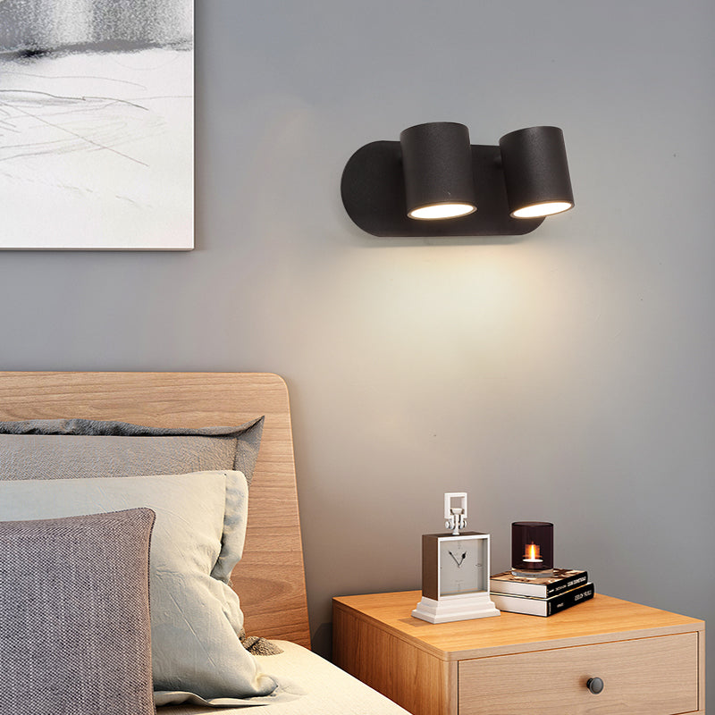 Metall Halbzylinder-Lesen Wandbeleuchtung moderne 2-leuchter Wandmontageleuchte