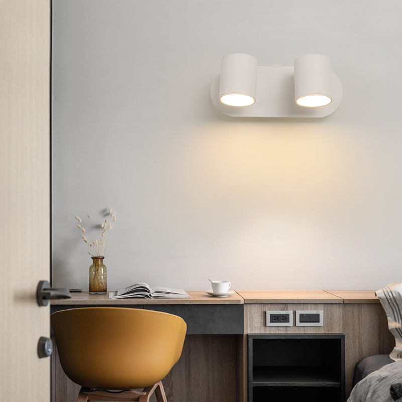 Metall Halbzylinder-Lesen Wandbeleuchtung moderne 2-leuchter Wandmontageleuchte