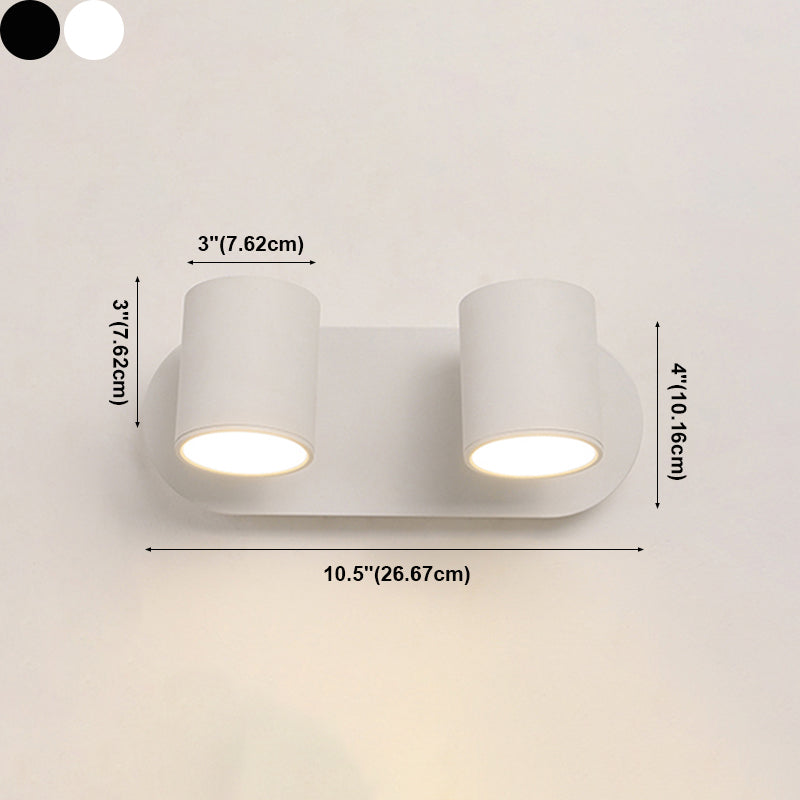 Metall Halbzylinder-Lesen Wandbeleuchtung moderne 2-leuchter Wandmontageleuchte