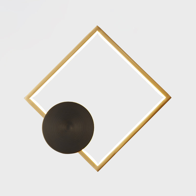Geometrische Form Metallwandbeleuchtung moderne ein Lichtwandmontageleuchte