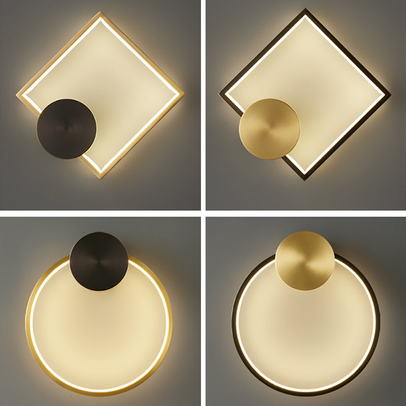 Geometrische Form Metallwandbeleuchtung moderne ein Lichtwandmontageleuchte