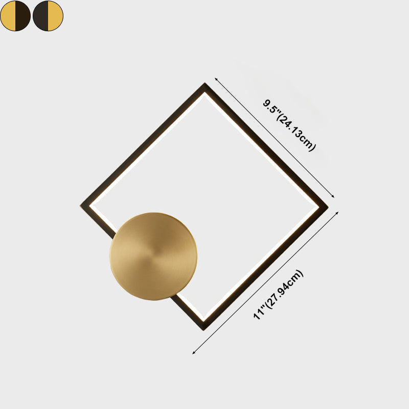 Geometrische Form Metallwandbeleuchtung moderne ein Lichtwandmontageleuchte