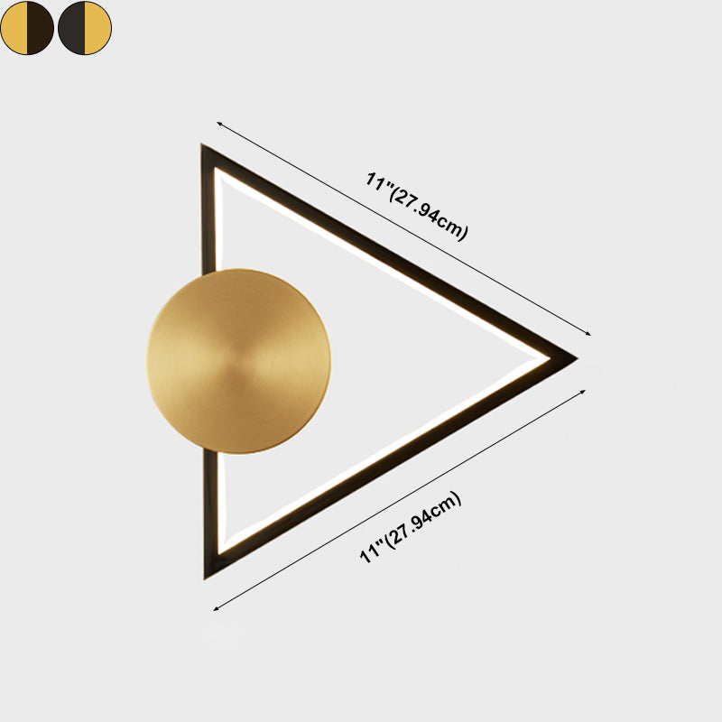 Geometrische Form Metallwandbeleuchtung moderne ein Lichtwandmontageleuchte
