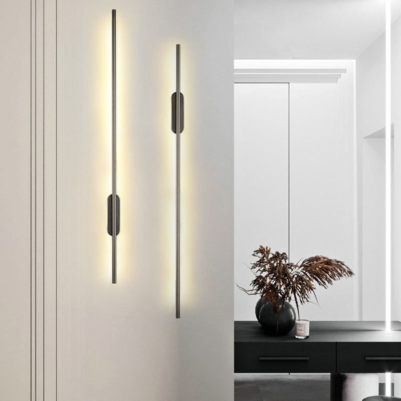 Éclairage mural en métal linéaire