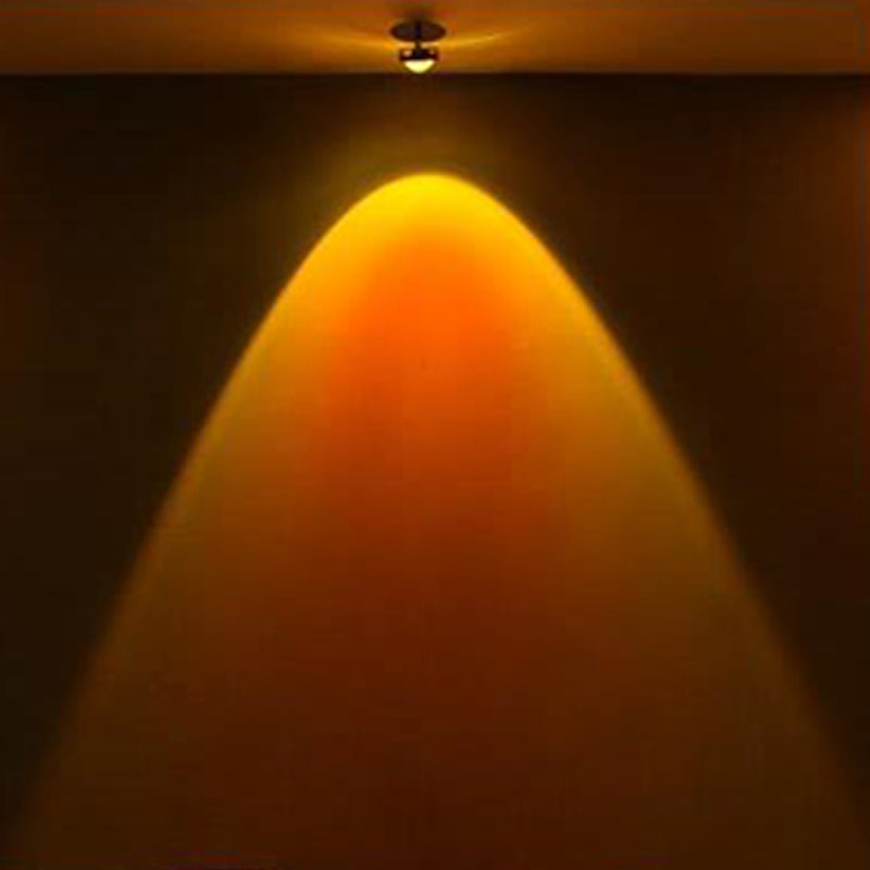 Modern Style Ball Wall Mounted Lamp Metal 1 Light Wall Lighting Ideas in Silver