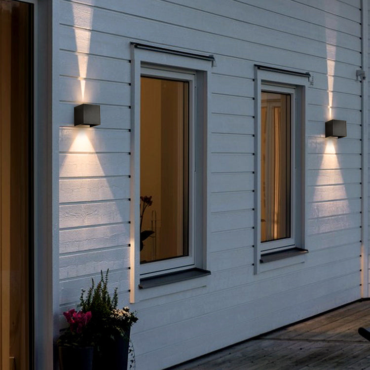 Quadratische Form 2 Lichter Metallwandbeleuchtung moderne Wandhalterung Beleuchtung