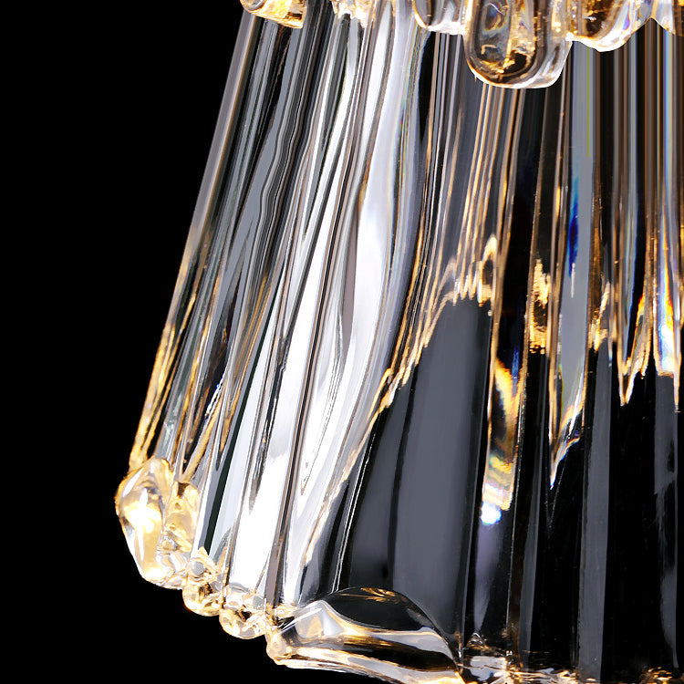 Luci di applique a parete svasata in vetro Stile industriale 1 lampade a parete leggera