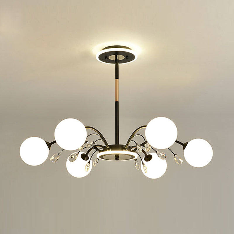 Globe Pendant Lights Modern Glass Pendant Lighting Fixture for Living Room