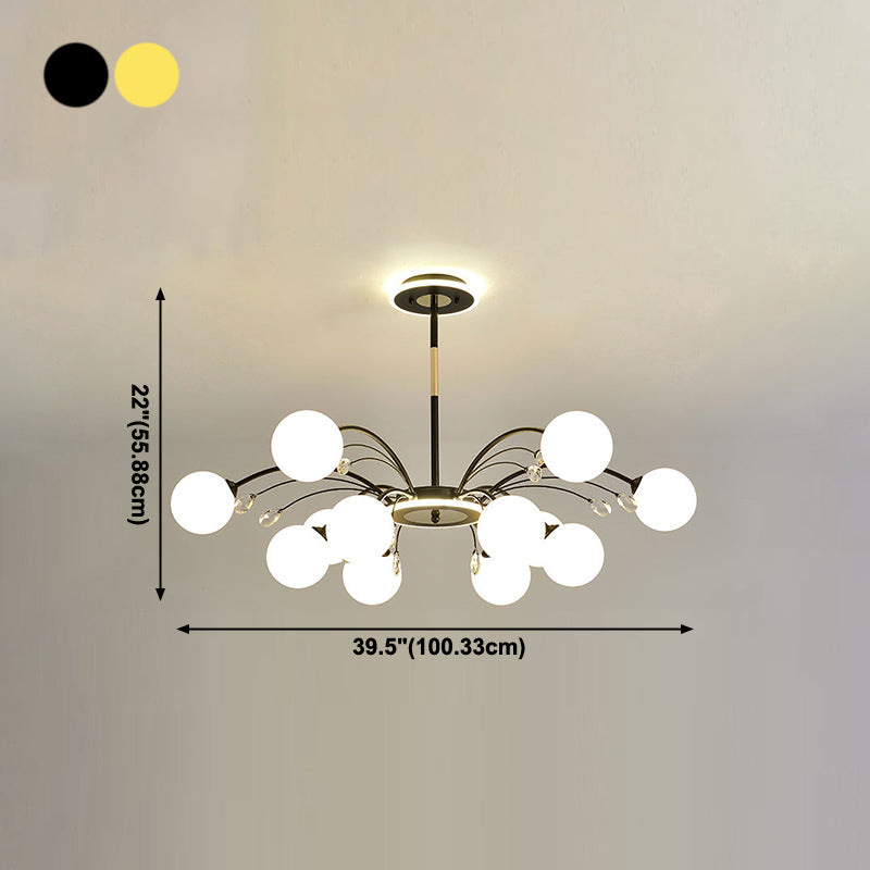 Globe Pendant Lights Modern Glass Pendant Lighting Fixture for Living Room