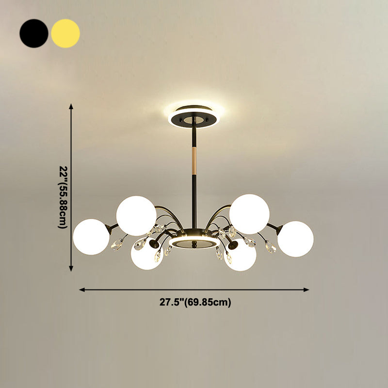 Globe Pendant Lights Modern Glass Pendant Lighting Fixture for Living Room