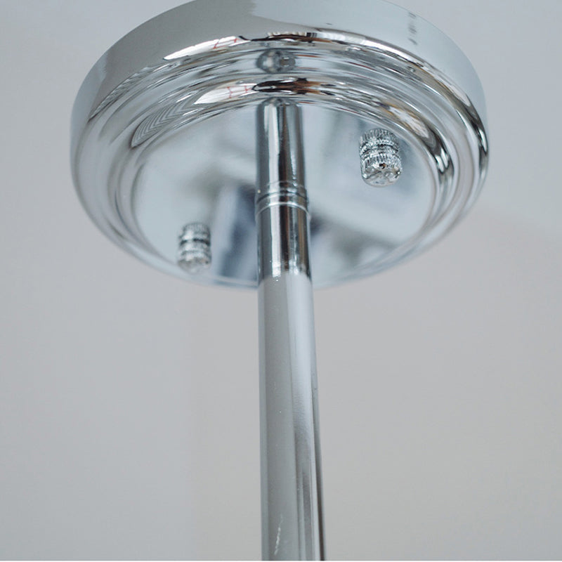 Globe Pendant Lights Modernism Glass Pendant Lighting Fixtures in Silver