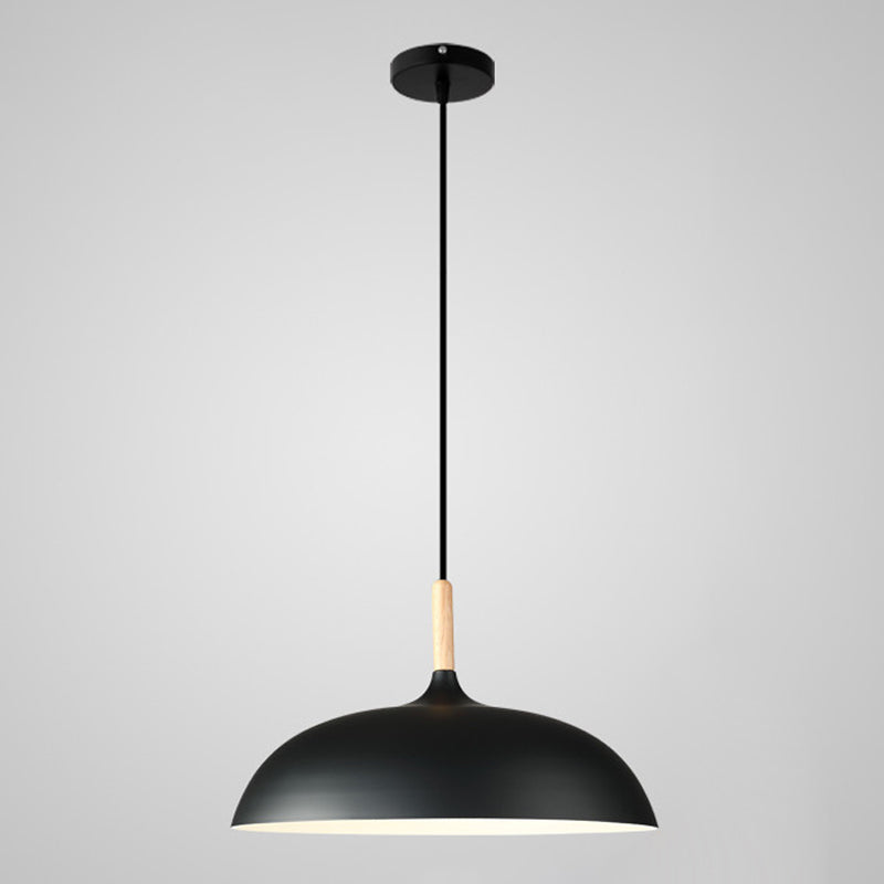 Pot Cover Shade Hanging Lighting Modern Macaron Style Metal 1 Pendant Light Pendant pour le chevet