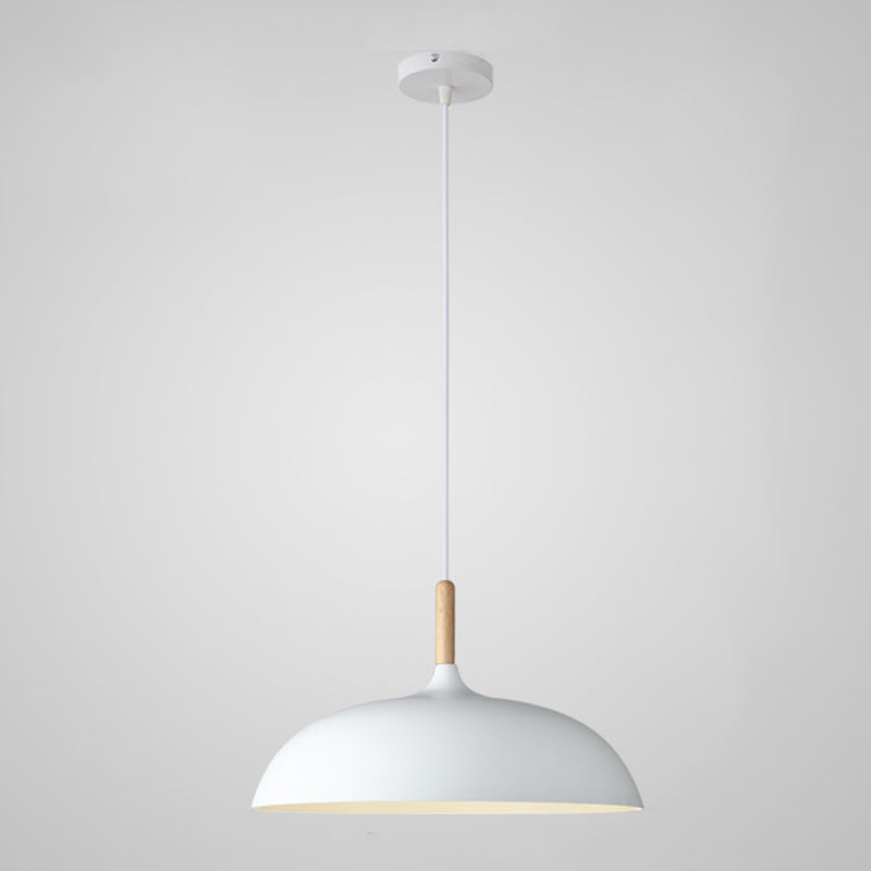 Pot Cover Shade Hanging Lighting Modern Macaron Style Metal 1 Pendant Light Pendant pour le chevet