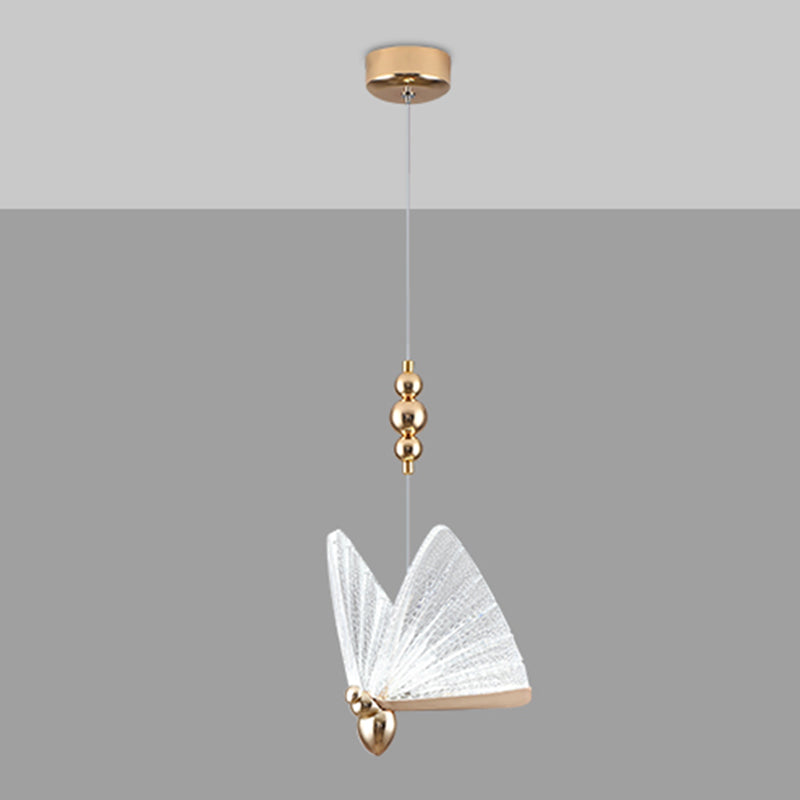 Butterfly Shat Lighting Lighting Modern Style Metal Light Pendant Light Pendant pour le chevet