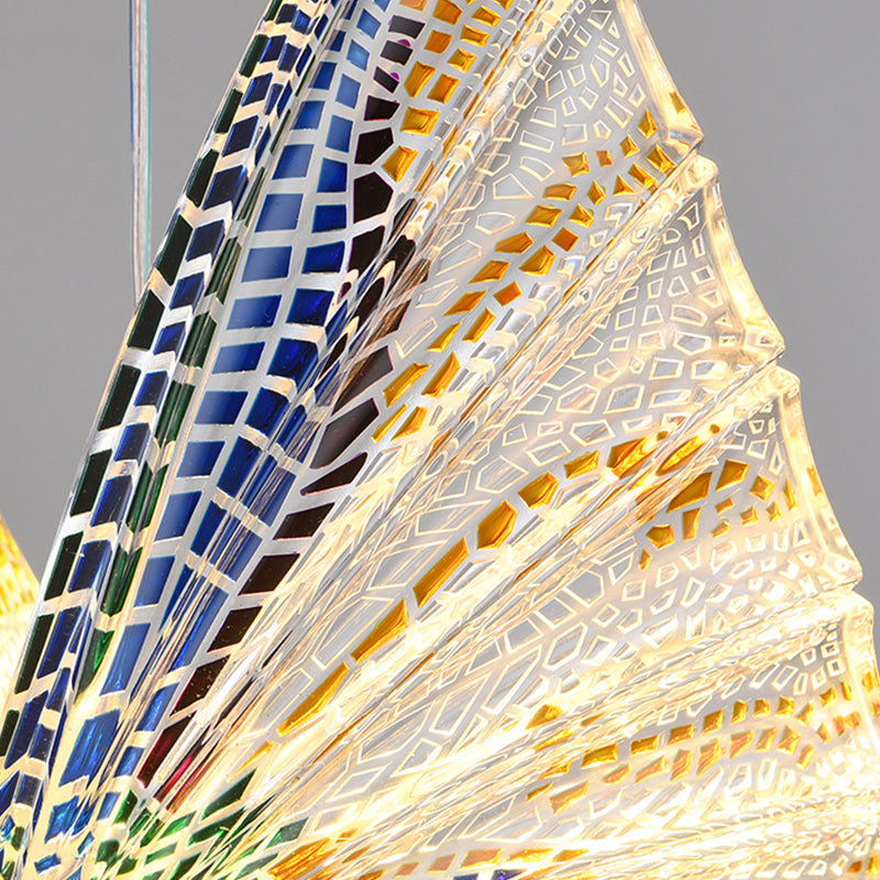 Butterfly Shat Lighting Lighting Modern Style Metal Light Pendant Light Pendant pour le chevet