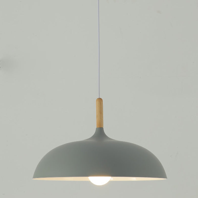 Couvre-pot Forme de suspension Éclairage de style moderne Métal 1 pendentif léger pour salle à manger