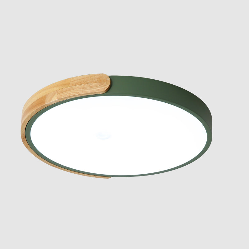 Makronen-Unterputzleuchte aus Metall, runde Schlafzimmer-Deckenleuchte mit 1 Licht