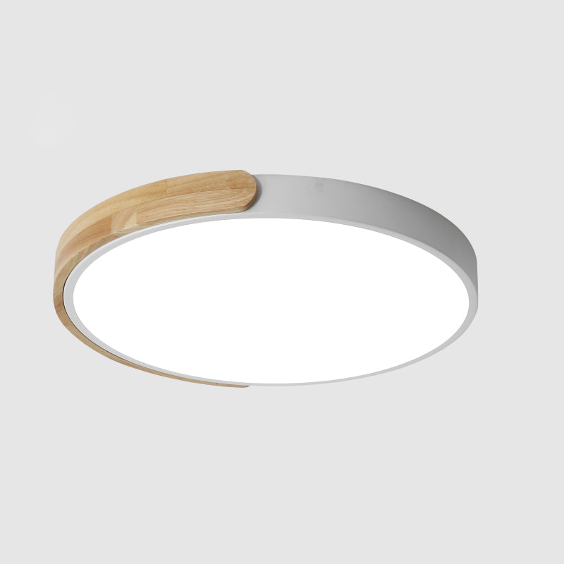 Makronen-Unterputzleuchte aus Metall, runde Schlafzimmer-Deckenleuchte mit 1 Licht