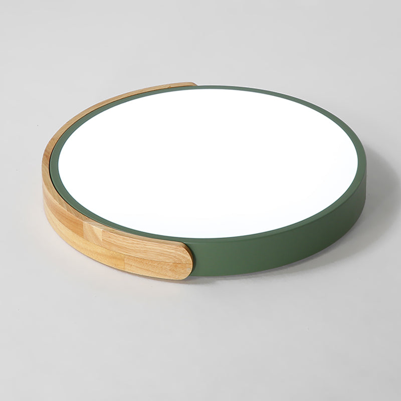 Makronen-Unterputzleuchte aus Metall, runde Schlafzimmer-Deckenleuchte mit 1 Licht