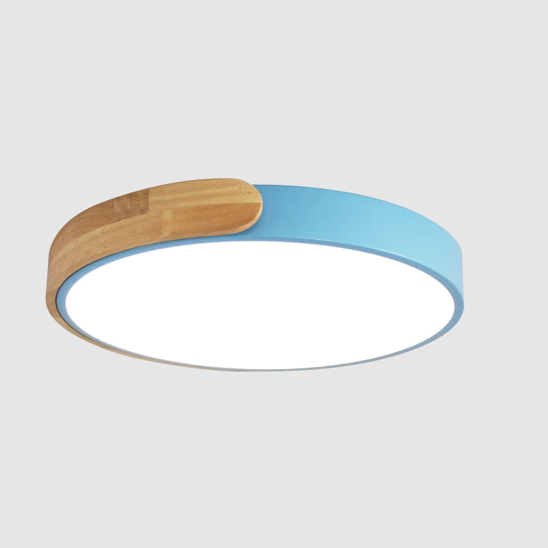 Makronen-Unterputzleuchte aus Metall, runde Schlafzimmer-Deckenleuchte mit 1 Licht