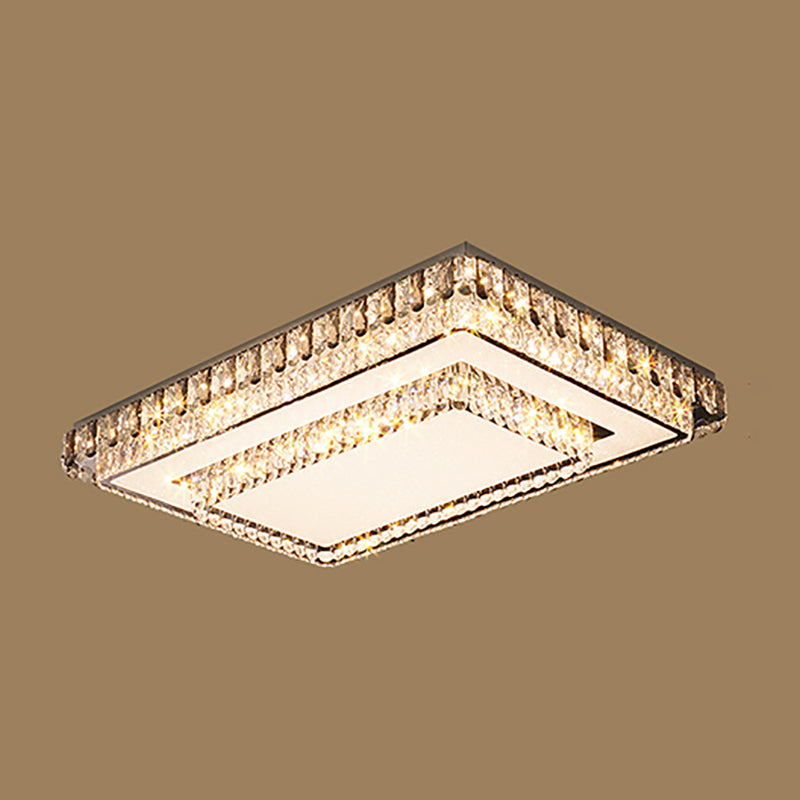 Lampade da incasso in metallo Lampade moderne da soffitto per camera da letto con paralume in cristallo