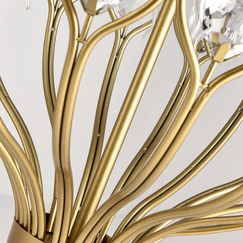 Lustre de style européen Light Crystal Metal Multi-Head Pendant Light pour le salon