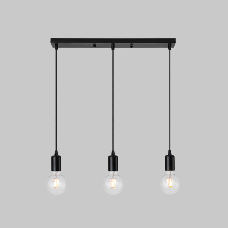Bare Breb Hanging Light Industrial Metal Commercial Pendant Lighting for Clothing Shop