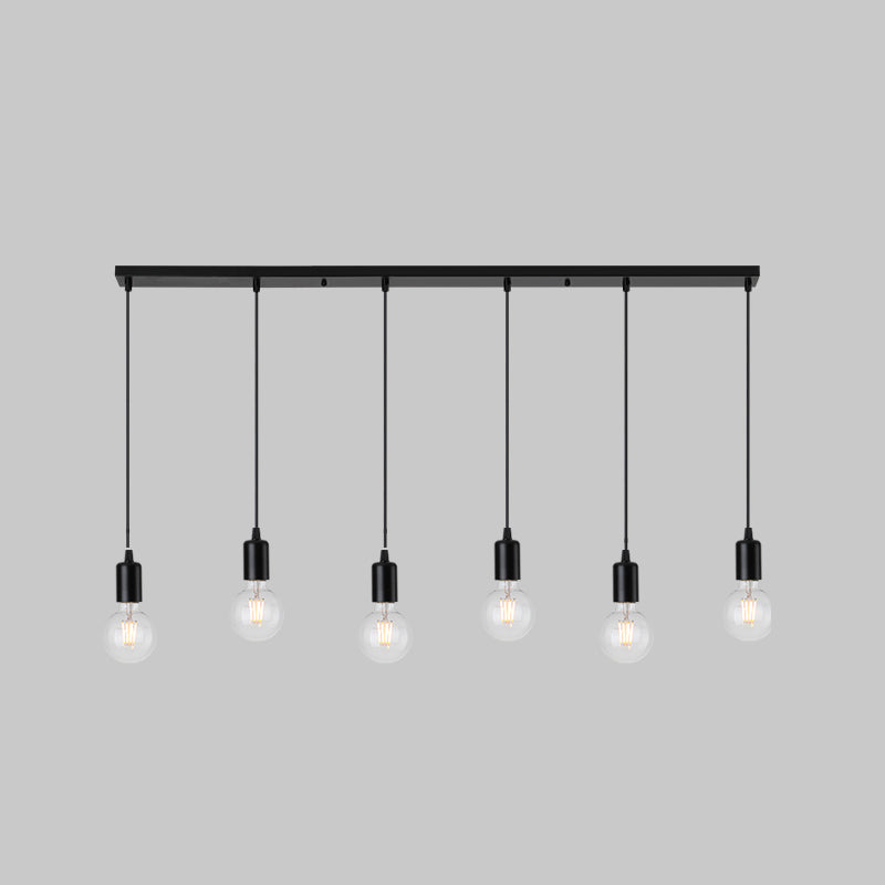 Bare Breb Hanging Light Industrial Metal Commercial Pendant Lighting for Clothing Shop