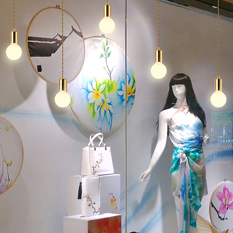 Bare Breb Hanging Light Industrial Metal Commercial Pendant Lighting for Clothing Shop