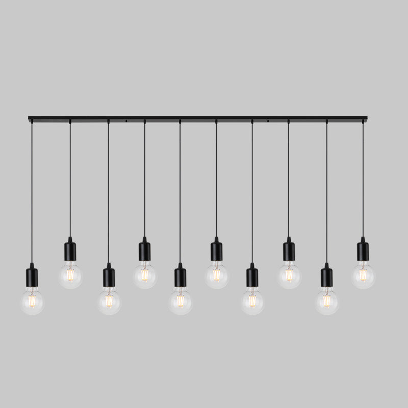 Bare Breb Hanging Light Industrial Metal Commercial Pendant Lighting for Clothing Shop