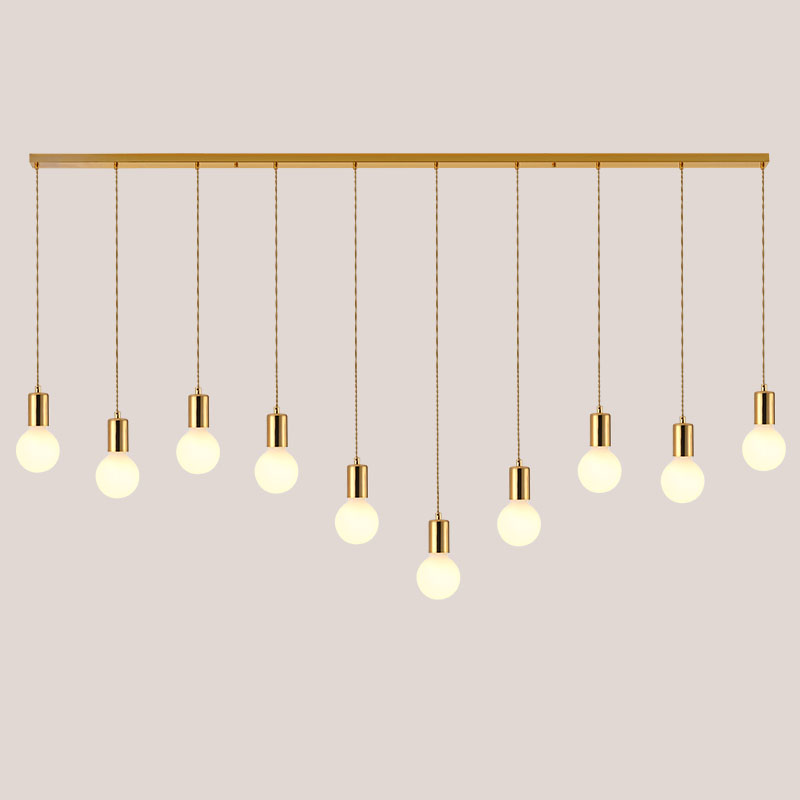 Bare Breb Hanging Light Industrial Metal Commercial Pendant Lighting for Clothing Shop