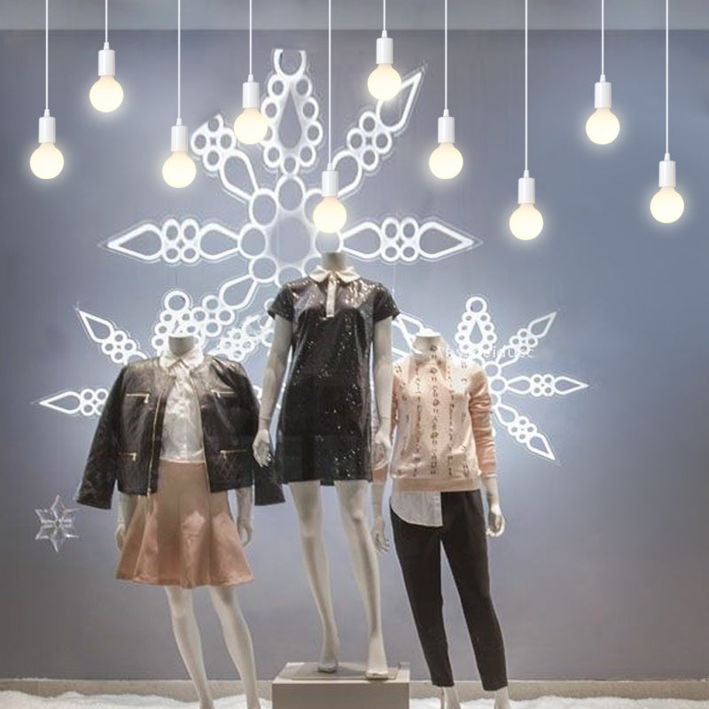 Bare Breb Hanging Light Industrial Metal Commercial Pendant Lighting for Clothing Shop